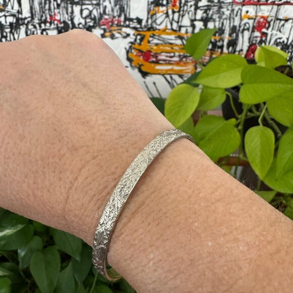Sterling silver TAXCO Bangle Bracelet Early - Picture 1 of 6